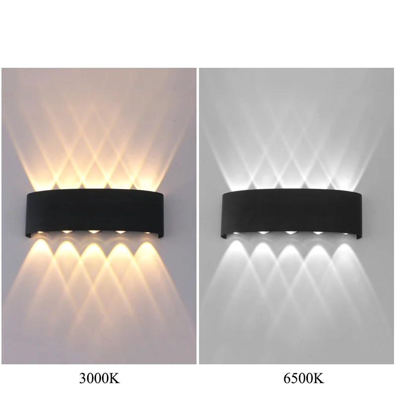 Kinkiet LED 4/6/8/10 Zewnętrzne kinkiety w górę i w dół w stronę oświetlenia do dekoracji wnętrz Oświetlenie ogrodowe Lampy uliczne