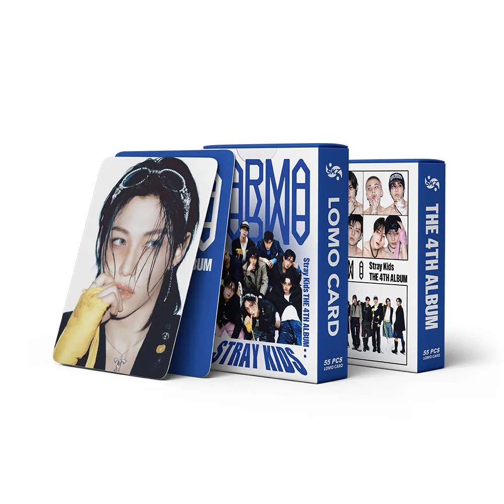 55pcs Straykids new album KARMA4th peripheral photo card skzoo album decoration commemorative lomo card
