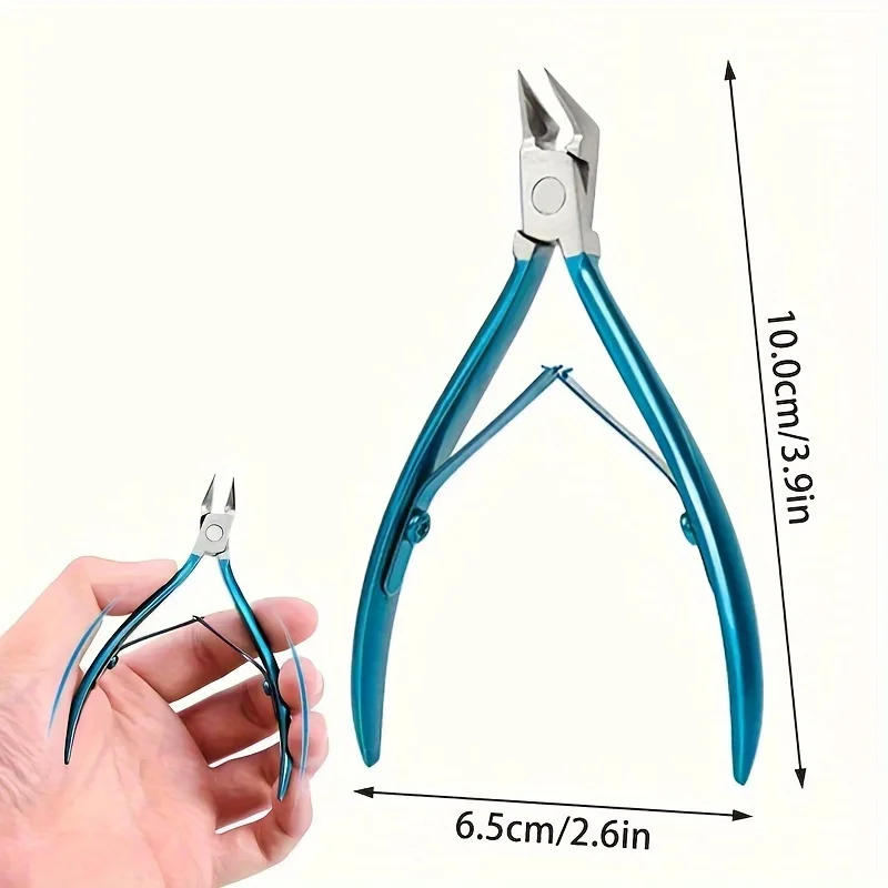 1 cortadora de uñas de los pies, cuchilla recta para uñas encarnadas y gruesas, cortaúñas encarnadas de acero inoxidable y punta puntiaguda, W
