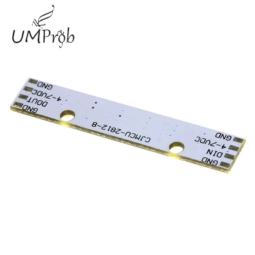 8 Kanal WS2812 WS2812B WS 2811 5050 RGB LED Lampenpanel Modul 5V 8-Bit Regenbogen LED Präzise