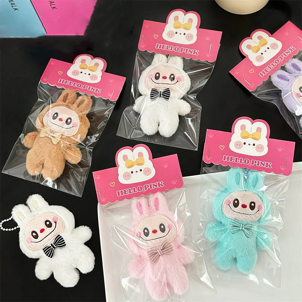 Niedlicher Plüsch-Kaninchen-Puppen-Anhänger, vielseitiger trendiger Spielzeug-Taschen-Anhänger, Mädchen-Schlüsselanhänger