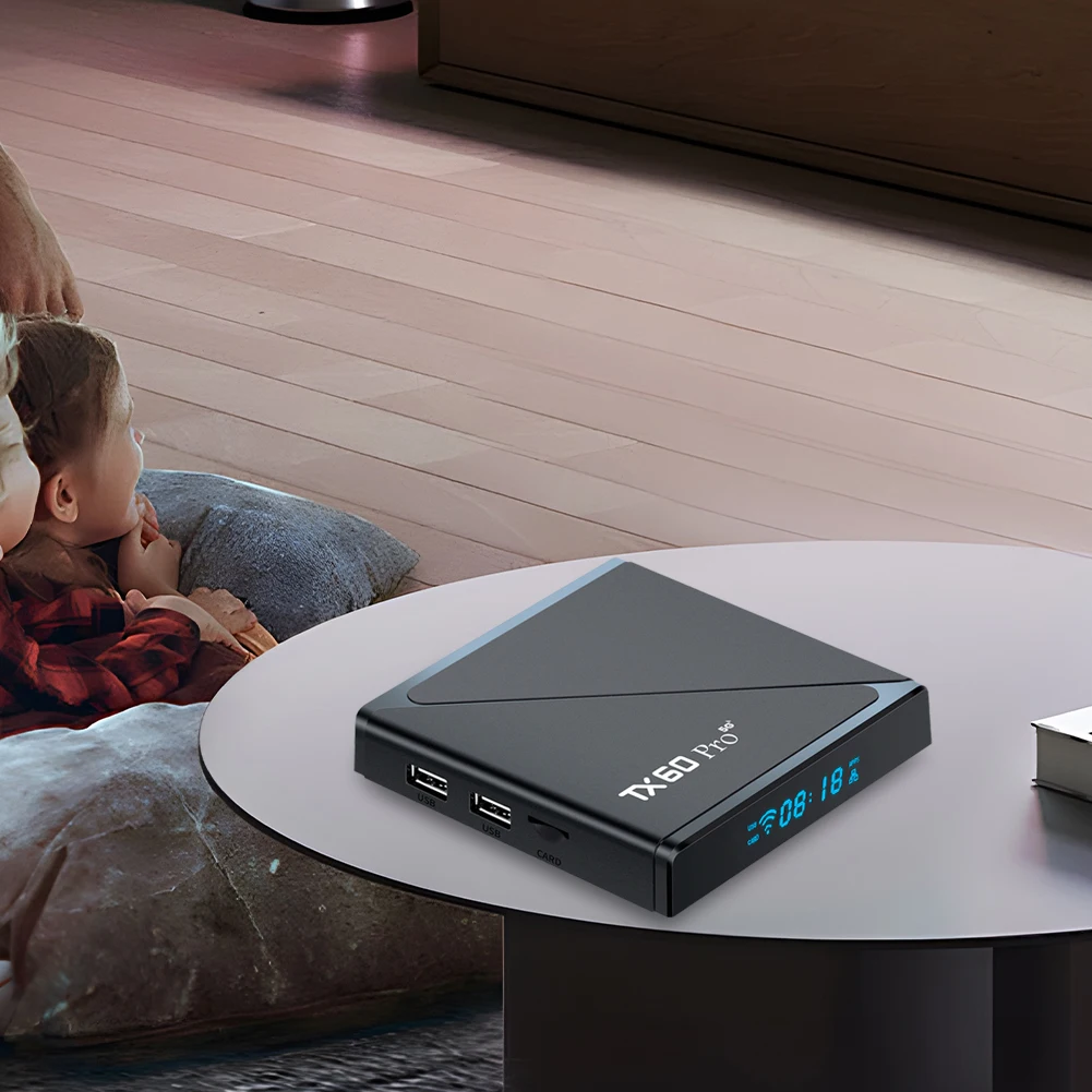 Android 16 TV Box 16 GB 256 GB Media Player 14K 2,4 G/5 G Dual WiFi Set Top Box mit Fernbedienung