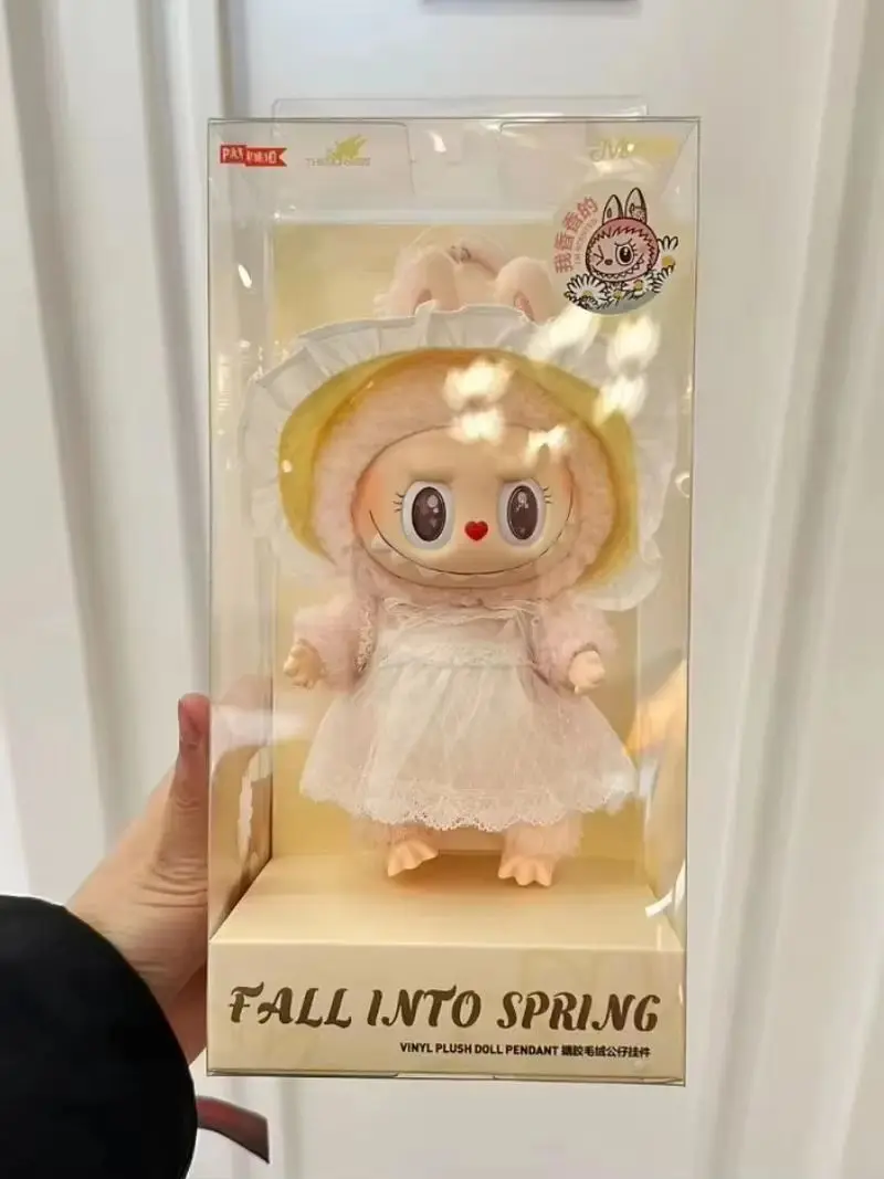 人形の装飾品,限定版,ブラインドボックス,レプリカ,ピンクのラブブラ,モンスター,モココシリーズ,春の花,ハート,限定版,特別オファー,2025