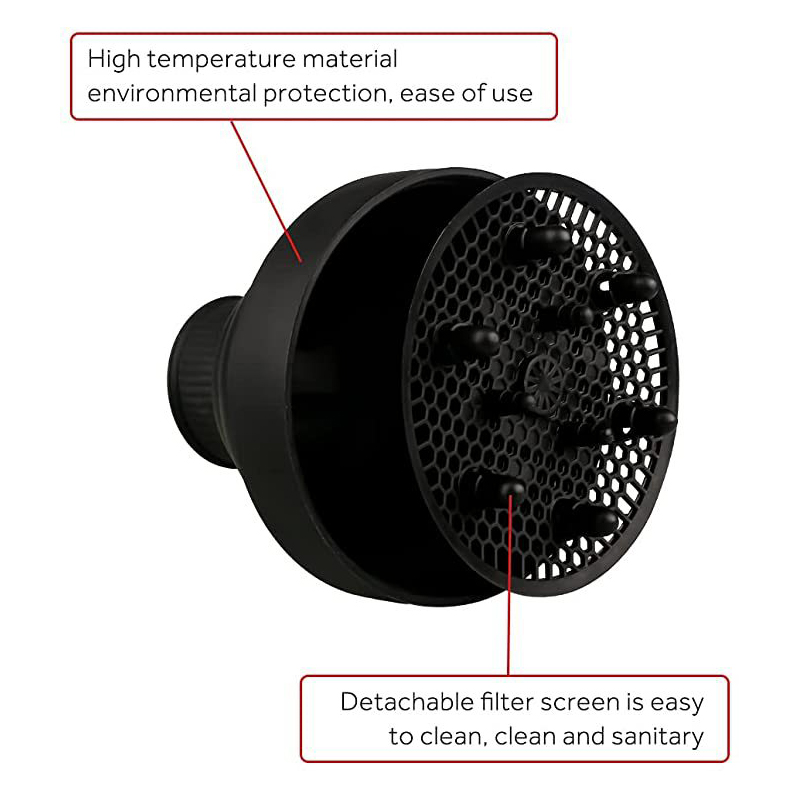 Cubierta difusora de secador de pelo de silicona plegable para cabello rizado herramienta de peluquería resistente a la temperatura cuidado del cabello en salón