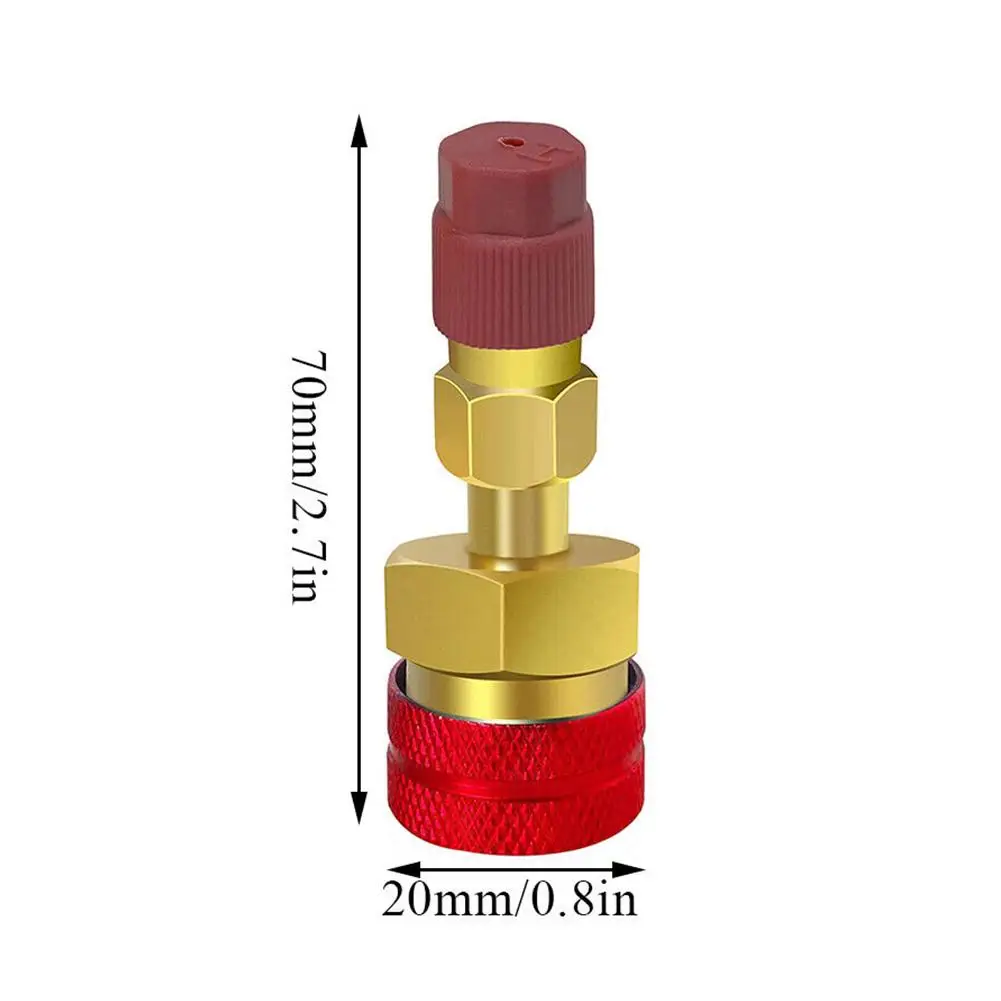 Adapter Quick Fitting Coupler For R134A To R1234YF High Low Side Adapter Fitting Connector Car Airconditioning Fitting Car Tools