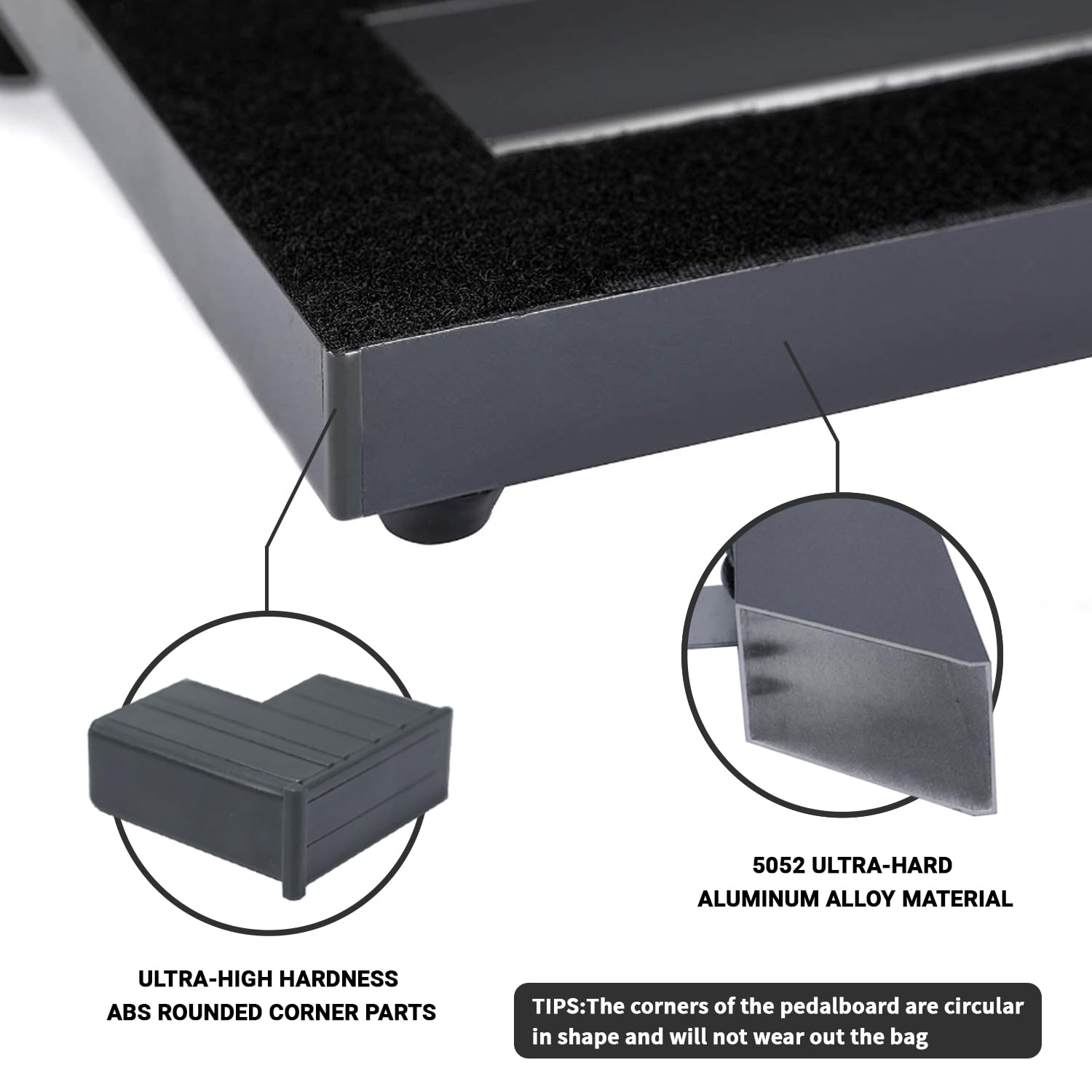 Ghost Fire Different Size Aluminum Alloy Super Light Portable Electric Guitar Pedal Board Effect Pedalboard