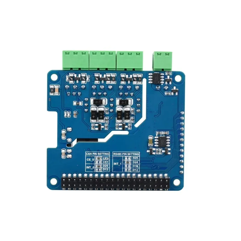Изолированная плата расширения RS485 CAN HAT (B) CAN для Raspberry Pi 2-Ch RS485 и 1-Ch CAN Multi Protections