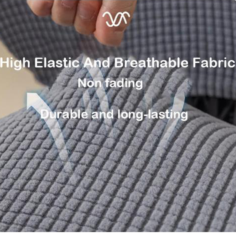 2 pezzi/set coprisedie da ufficio in velluto scozzese ad alta elasticità addensare computer spandex coprisedile diviso copridivano tessili per la casa