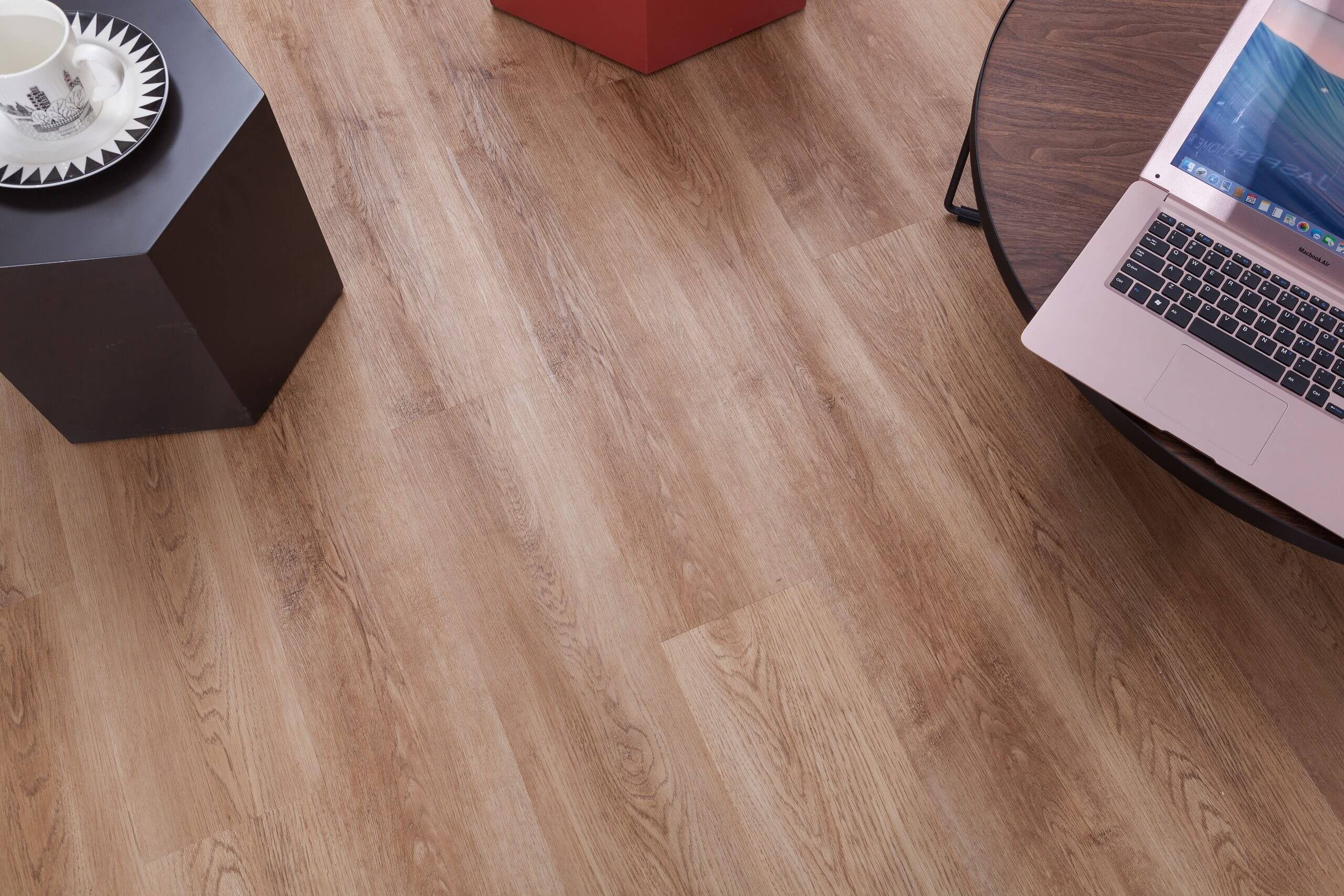 防水ビニールラミネートフローリング、剛性コア、ウッドルック、spc