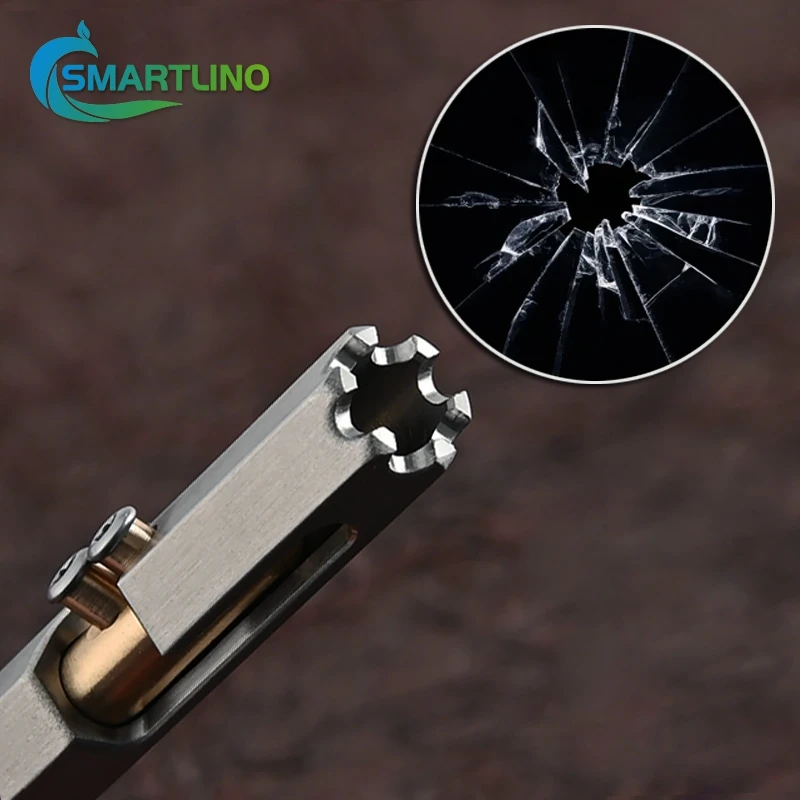 Multi-Function โลหะปากกายุทธวิธีสํานักงานเครื่องเขียนนักเรียนปากกาลูกลื่นปากกาฉุกเฉิน Glass Breaker ป้องกันตัวเอง EDC เครื่องมือ
