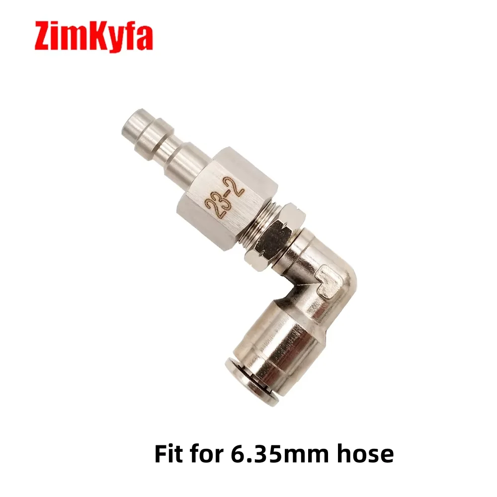 HPA (US Foster) 23-2 Male/2302 Female Quick Disconnect QD Push-In Fitting to 6.35MM or 4mm(5/32) OD Hose for Air Tool