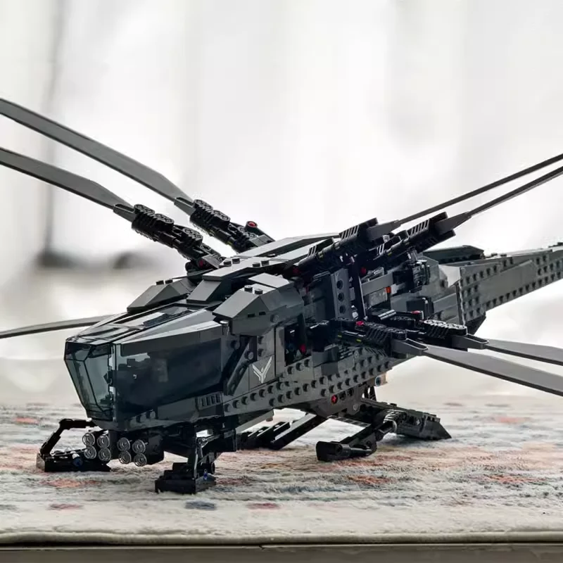 DIY Dune Royal klappende vleugelvliegtuigen geassembleerde bouwstenen helikopter gevechtsvliegtuigen kinderjongen speelgoed verjaardag