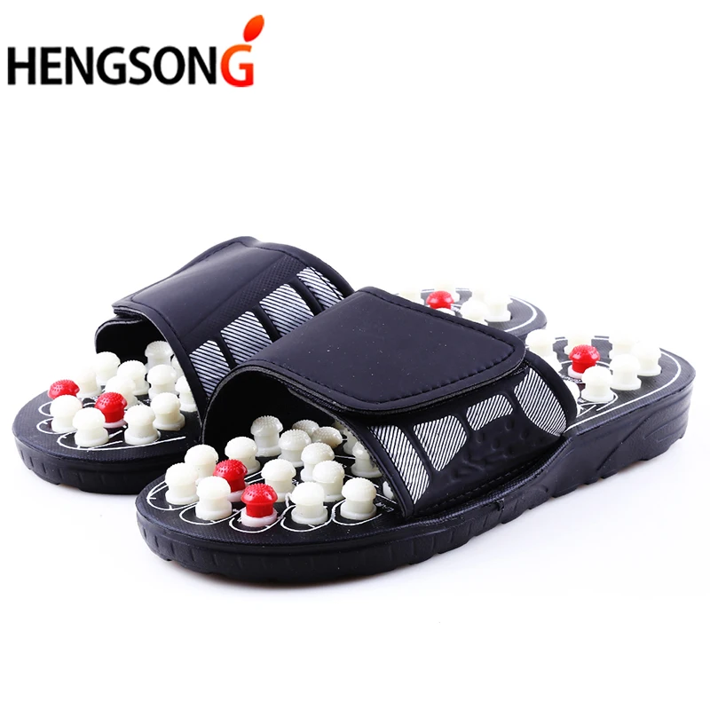 Akupunktmassage Hausschuhe Massageschuhe für Füße Unisex Home Flip Flop Gesundheitspflege rotierende Füße chinesische Akupressur