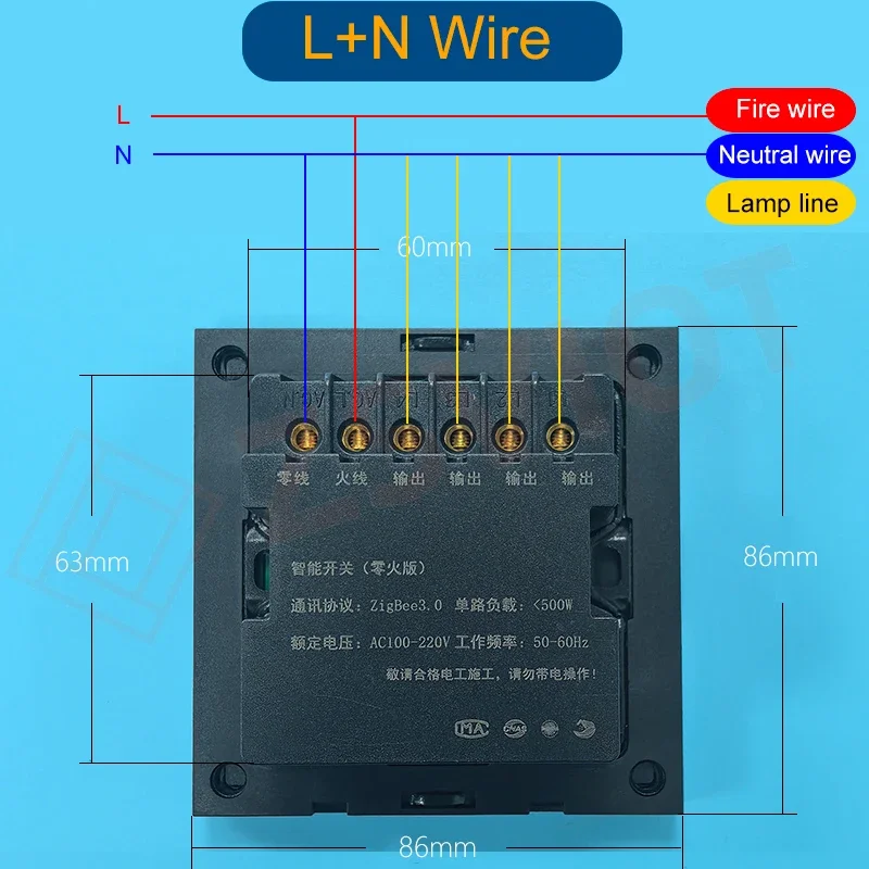 Interruptor Zigbee inteligente Tuya con pantalla de tiempo meteorológico, función de detección de movimiento humano, interruptor de botón de luz de pared de 4 entradas, control remoto