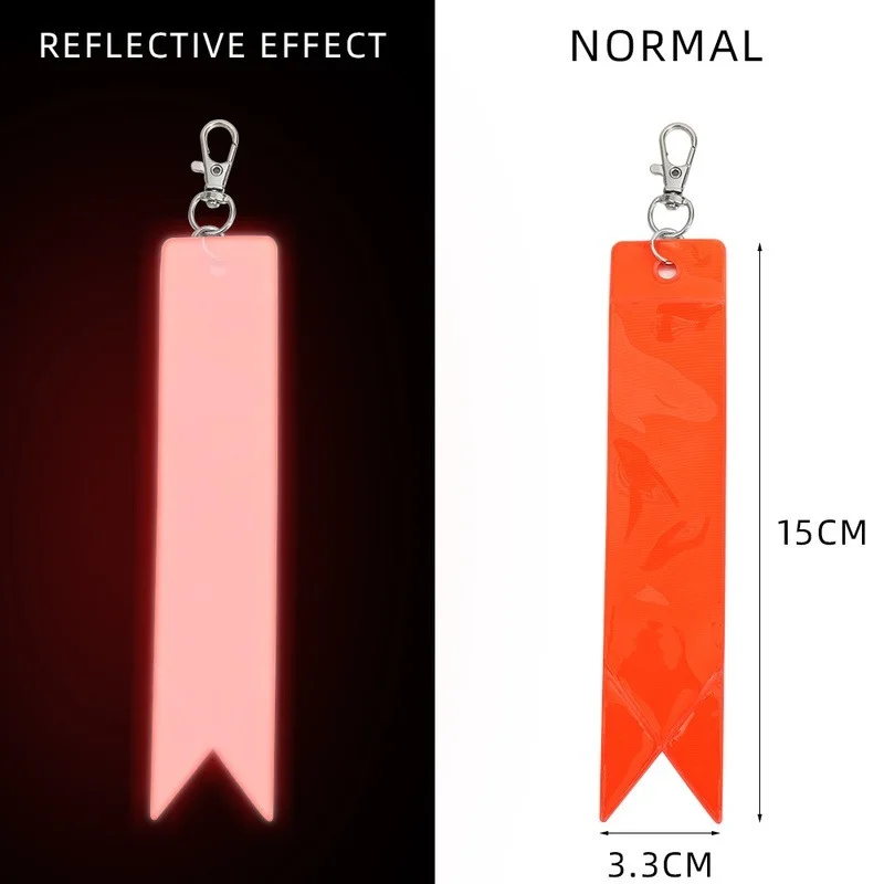 10 Chiếc Phản Quang Móc Khóa An Toàn Bảo Vệ Túi Mặt Dây Chuyền Xe Keyrings Trang Trí Ô Tô Trang Trí Ban Đêm An Toàn Giao Thông Bút