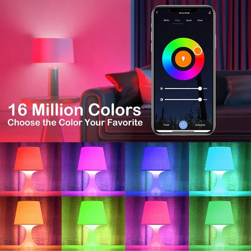 Żarówka LED E27 Bluetooth 12W Głośnik Muzyka APP Zdalne sterowanie Ściemnialna lampka nocna do dekoracji domu Bar na imprezę domową