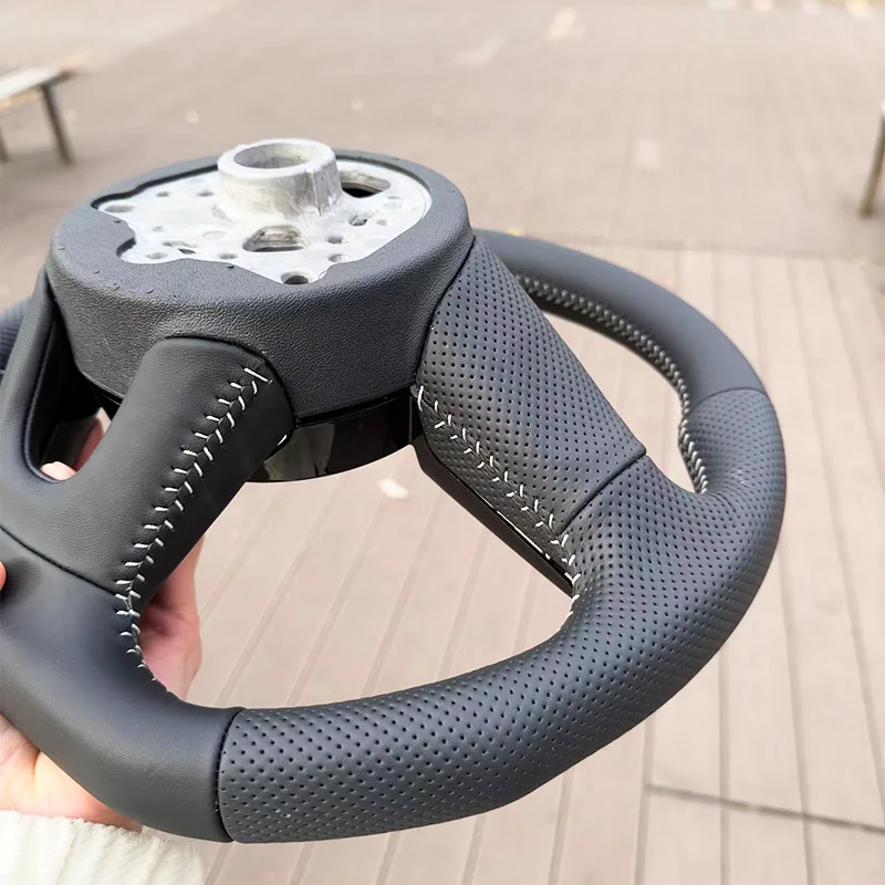 for Audi a3 steering wheel RS3 RS4 RS5 A3 A4 A5 S3 S4 S5 2017-2021 Fully Perforated Leather Steering Wheel