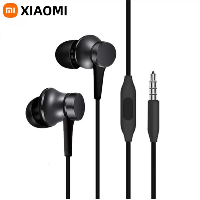 Xiaomi auriculares deportivos intrauditivos con micrófono para teléfono Xiaomi Samsung Huawei-Piston 3 auriculares bajos con cable 3,5 MM