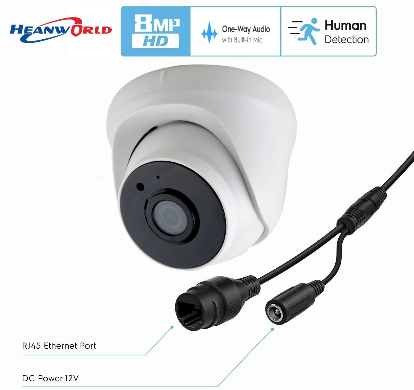 HD 8MP 5MP IP Camera Dome IR Night Vision Camera IP with Microphone Network Security Camera CCTV IP Camera support-Onvif 3MP