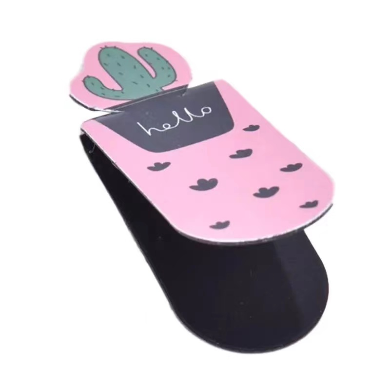 3 Pcs Fresh Cactus Succulent Plants Magnetic Bookmarks Books Marker Of Page Student Stationery School Office Supply