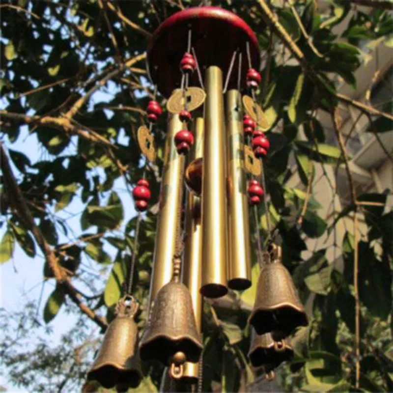 Campanas de carillón de viento grandes, campanas de Metal para iglesia, jardín al aire libre, decoración del hogar, carillón de viento colgante, símbolo de buena suerte