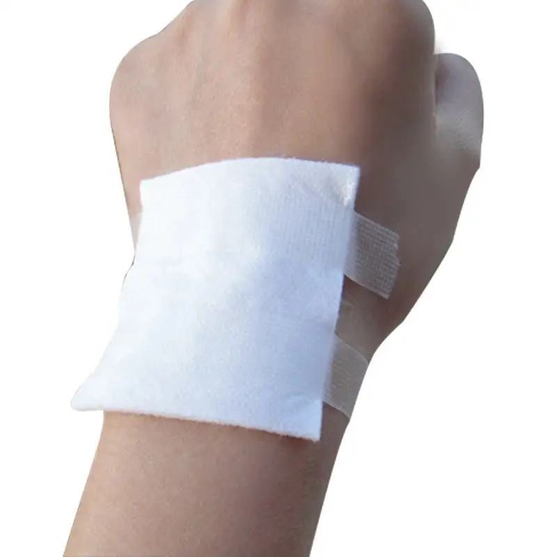 10 Pcs Non-Adherent Pads Sterile 100% Cotton Non-Stick Waterproof Wound Dressing and Burn Care Soft Highly Absorbent