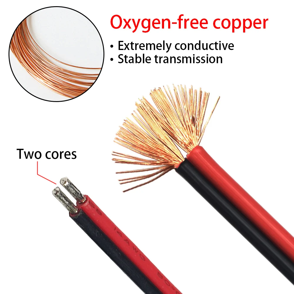 Cabo de extensão de alimentação SAE DIY 12V 18AWG com plugues macho e fêmea para carregador solar de carro e bateria