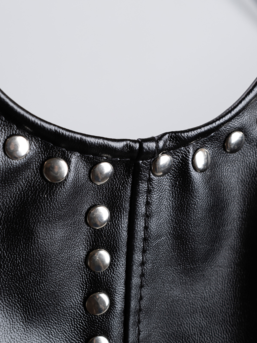 เสื้อกั๊กสายรัดเซ็กซี่สำหรับผู้หญิงที่รัดใต้หน้าอกอุปกรณ์เสริมสำหรับการแสดงพังก์ร็อค Tali bahu สตั๊ดของผู้หญิง