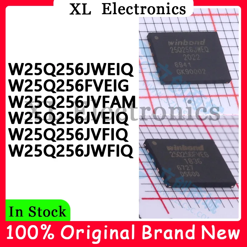 W25Q256FVEIG W25Q256JVFAM W25Q256JVEIQ W25Q256JVFIQ W25Q256JWEIQ W25Q256JWFIQ Nuevo Original