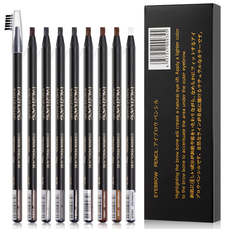 1 lápiz de cejas resistente al agua Microblading lápiz de cejas tinte tatuaje cejas maquillaje 6 colores lápiz de cejas de larga duración Natural