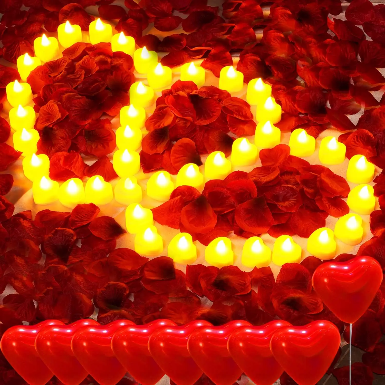 เทียน LED ไร้ตําหนิสําหรับงานปาร์ตี้คริสต์มาสหน้าแรกงานแต่งงานตกแต่งรูปหัวใจอิเล็กทรอนิกส์แบตเตอรี่เทียน Tealight