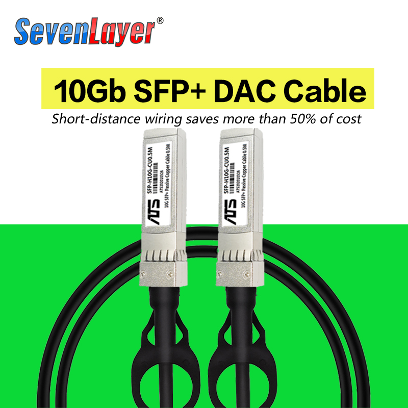 10G SFP+ Bezpośrednie podłączenie pasywnych kabli miedzianych Kabel DAC Bezpośrednie podłączenie pasywnego kabla 0,5-10M dla przełącznika Cisco Huawei MikroTik