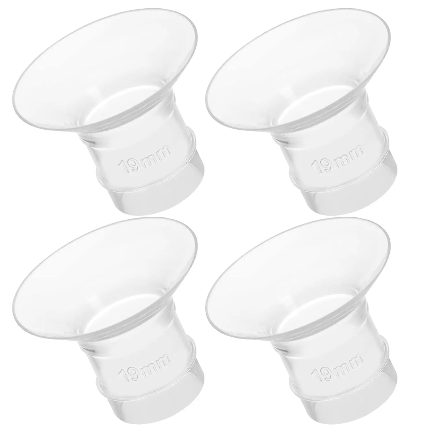 Inserções de flange da bomba de leite materno conversor de mama prático substituição da bomba de mama 15mm 17mm 19mm 21mm
