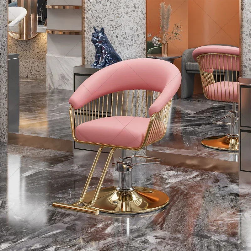 Eitelkeit Ästhetische Luxus Friseur Stühle Drehbare Hebe Friseur Zubehör Friseur Stuhl Liege Kappers Stoelen Möbel