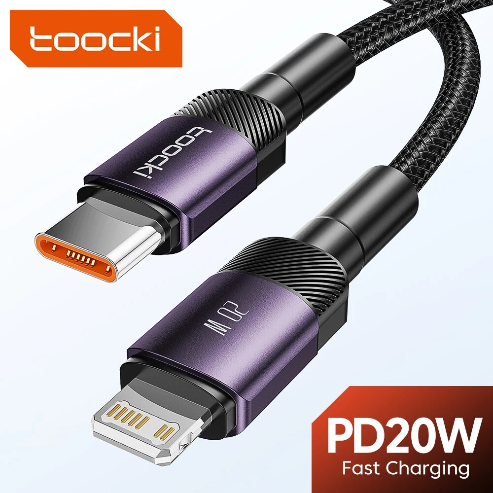 Toocki pd 20w usb c zu lightnin kabel für iphone 15 14 13 12 11 pro xs 8 typ c zu blitz kabel daten kabel schnell ladekabel