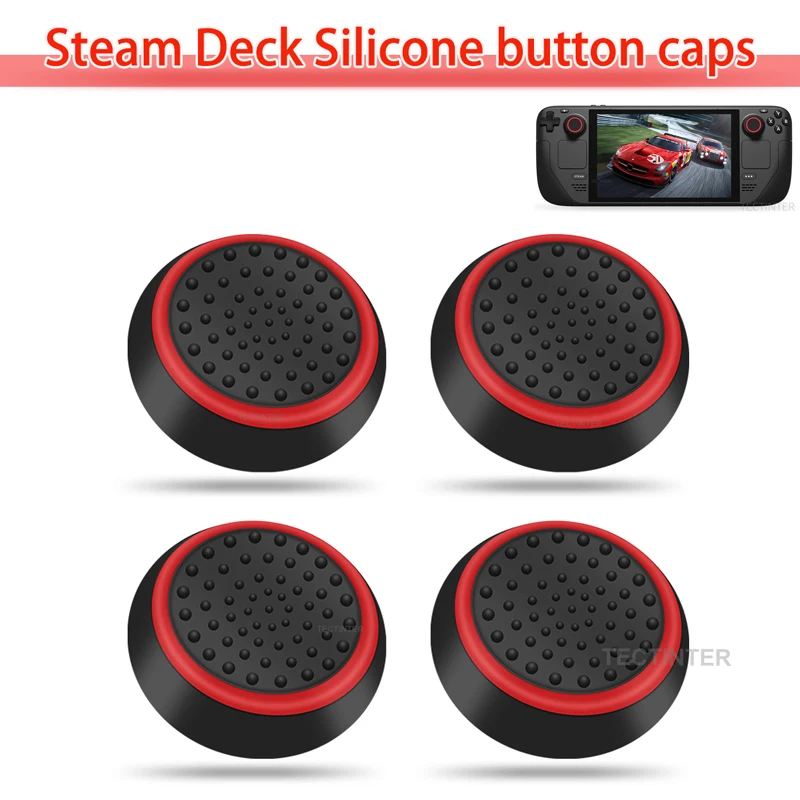 4pcs ซิลิโคน Analog ThumbStick Grips สําหรับ PS5/PS4/PS3 Controller Caps สําหรับ Steam Deck/Xbox One /Xbox 360 Gamepad อุปกรณ์เสริม