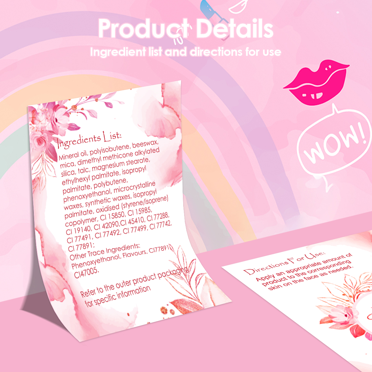 Kinder-Make-up-Set für Mädchen, Prinzessin, echt waschbar, Rollenspiel-Kosmetik-Set, Spielzeug mit Spiegel, ungiftig und sicher, Geburtstagsgeschenke