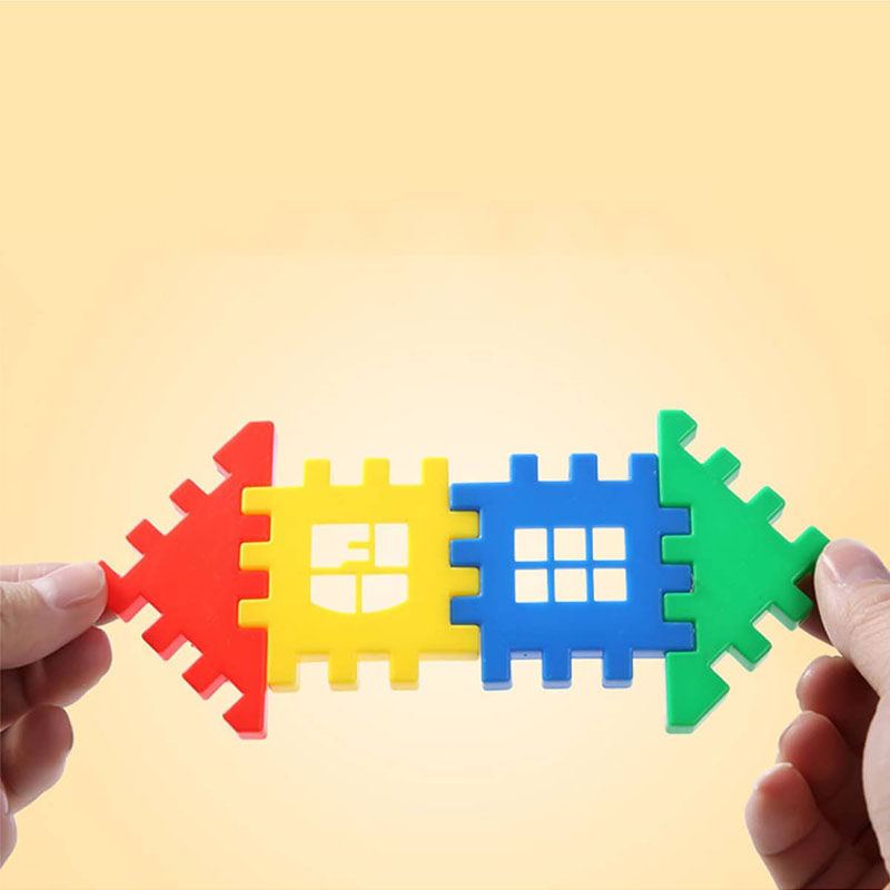 ビルディングブロック色のプラスチック子供パズルおもちゃ 3-6 歳の家の組み立て挿入女の子男の子誕生日ギフト TMZ