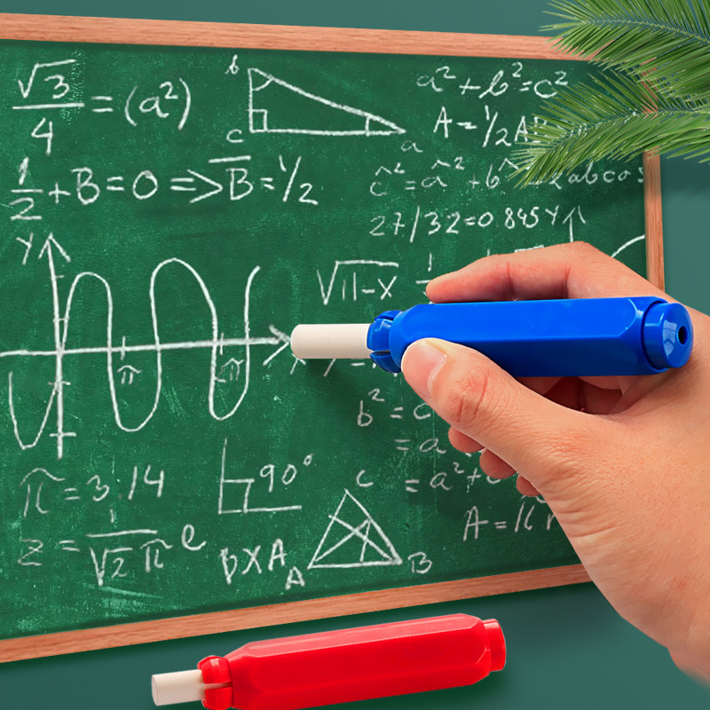 1/4pcs Magnetic Durable Chalk Holder Chalk Clip Clutch Not Dirty Hand Plastic Chalk Clip Chalk Extender School Office Supplies