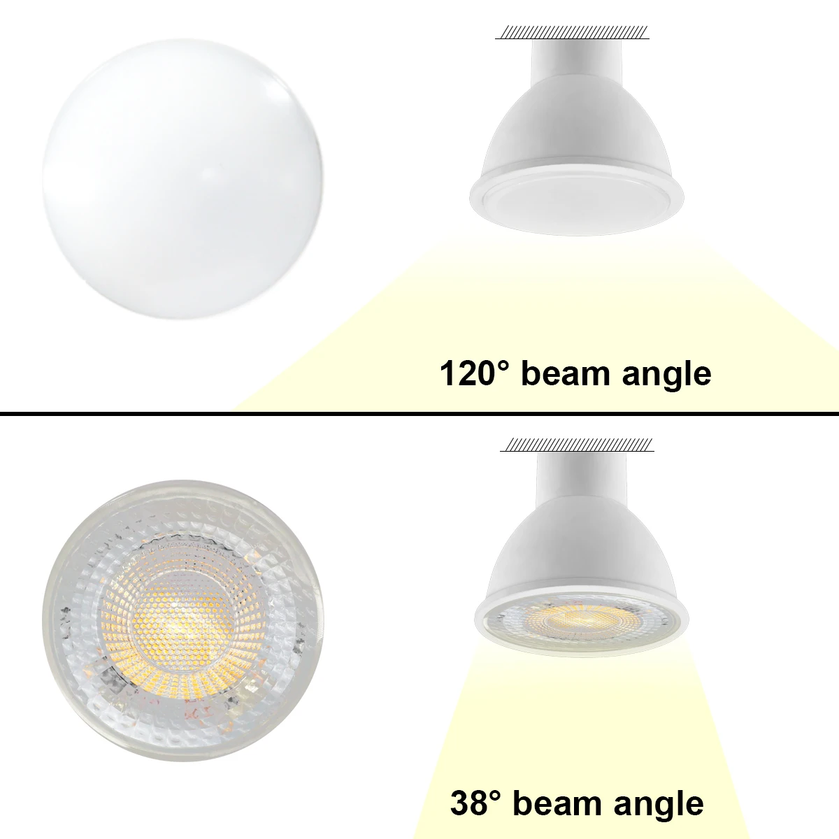6PCS/LOT LED spot light GU10 AC220V AC100V-240V  LED energy saving bulb 3W 5W 6W 7W 8W You can replace the 50W halogen lamp