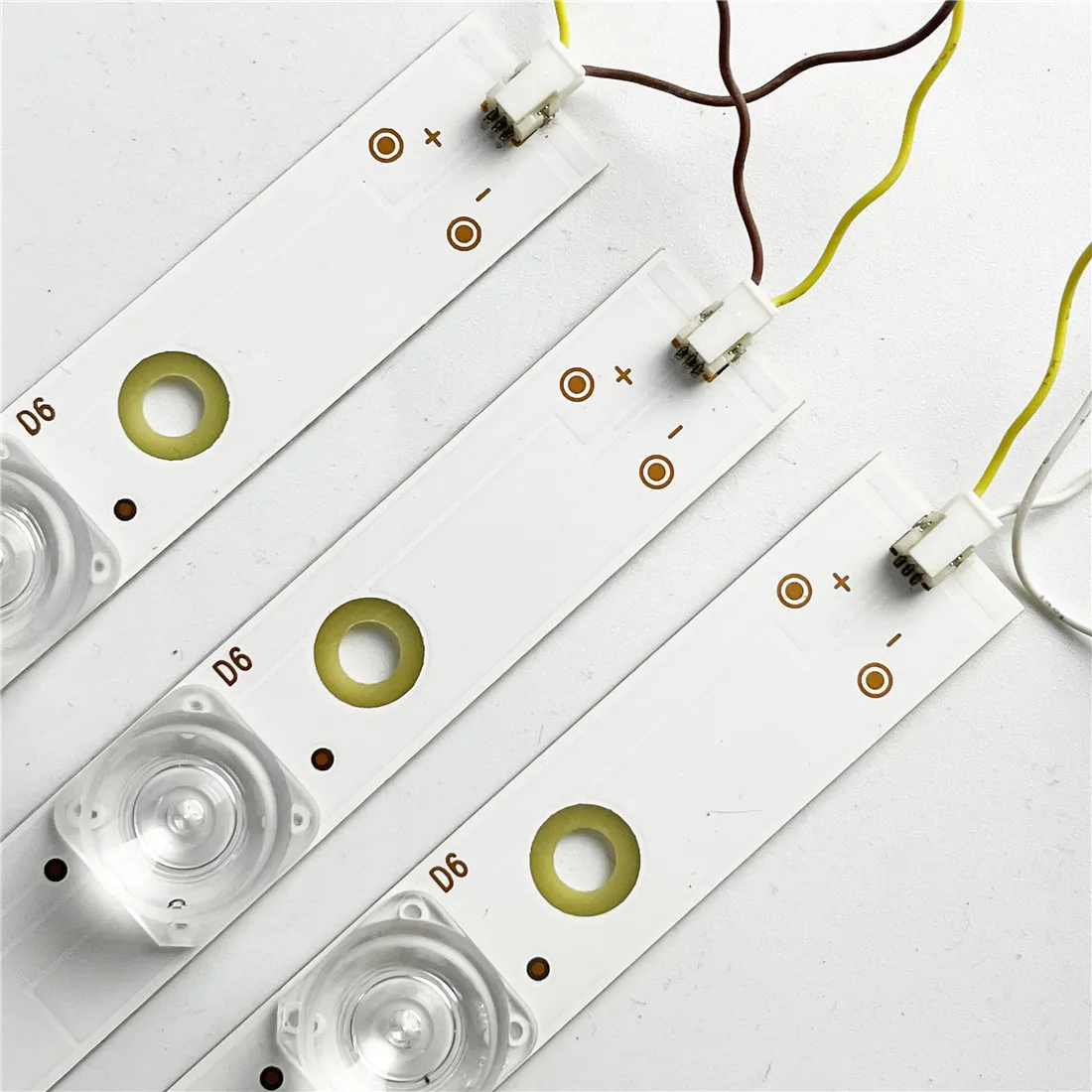 10 Stück 425 mm LED-Hintergrundbeleuchtung, 5 Lampen, Streifen-Set, Platine mit optischem Linsenfilter für 39 40 42 43 Zoll LCD-LED-Fernseher, 12 V-Eingang, Update CCFL