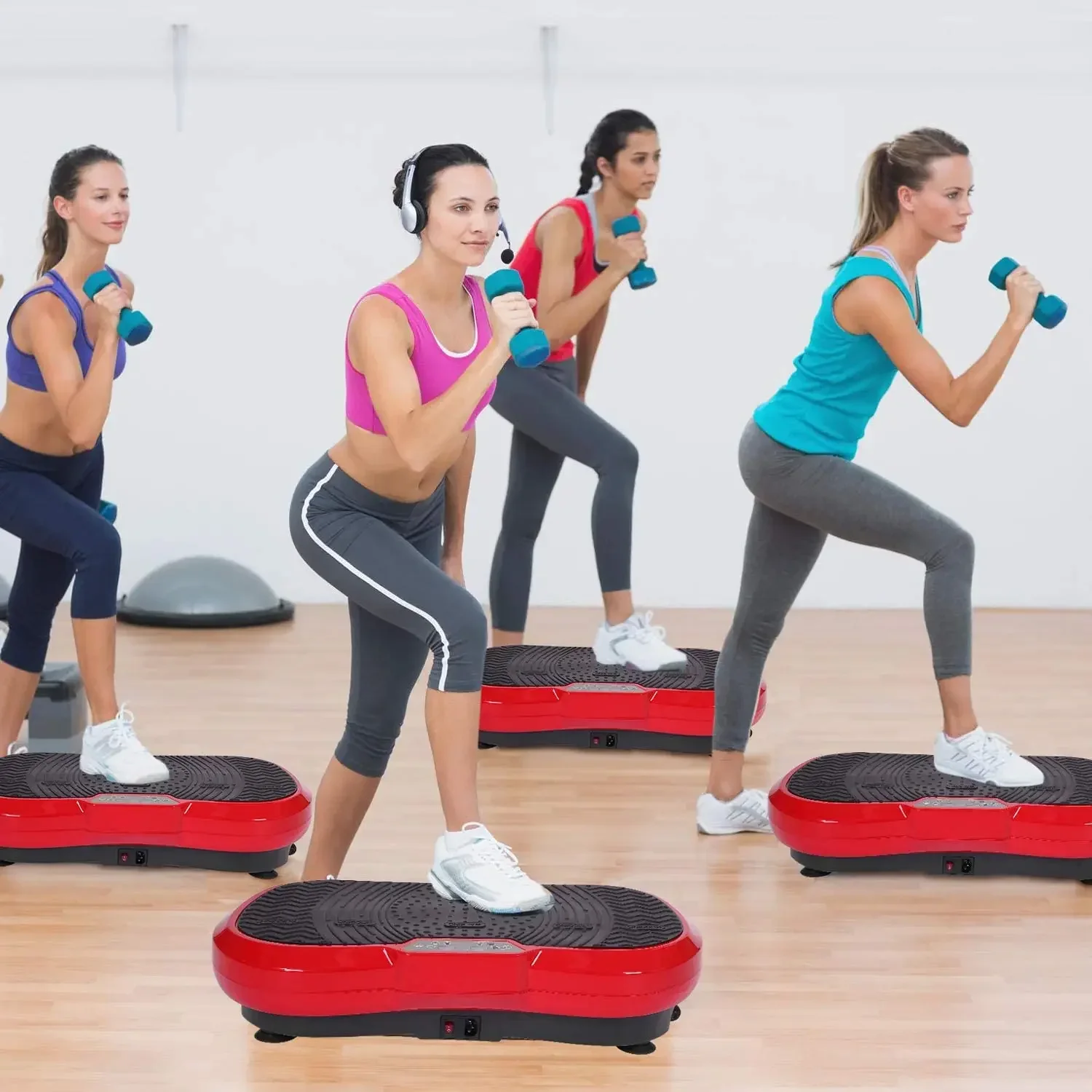 Macchina per esercizi con piastra vibrante Allenamento per tutto il corpo Macchina per piattaforma vibrante per fitness Attrezzatura per allenamento domestico con resistenza