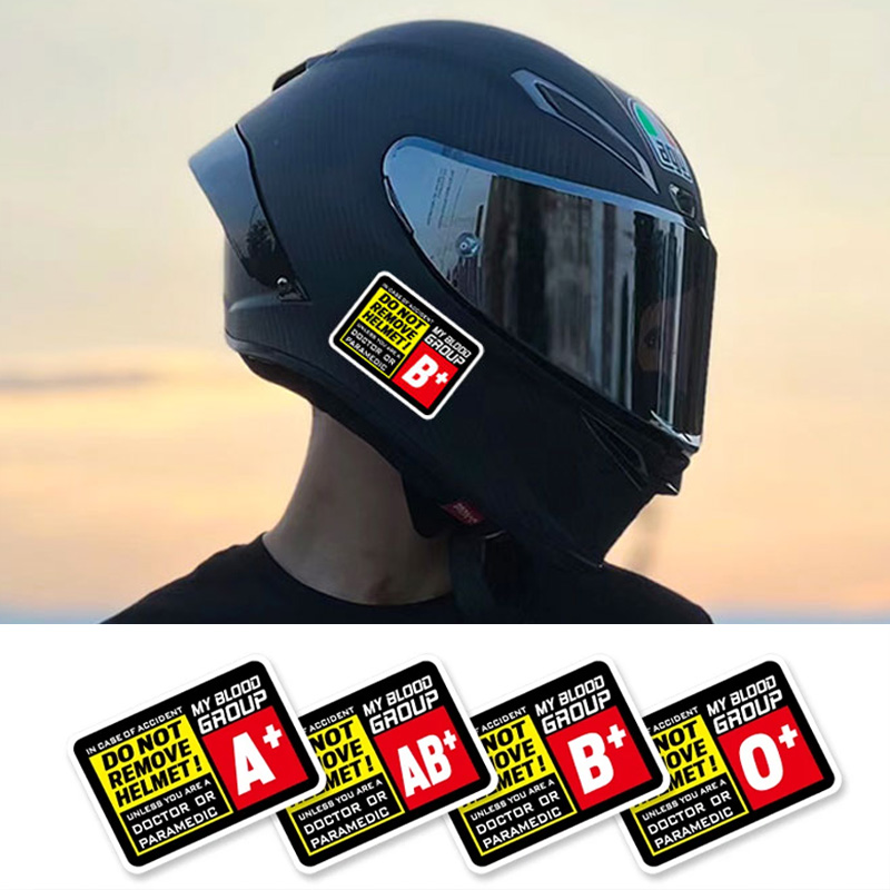 Tipo de sangue corrida carro motorista capacete decoração motocicleta frente carenagem adesivos para yamaha kawasaki suzuki honda harley ktm vespa