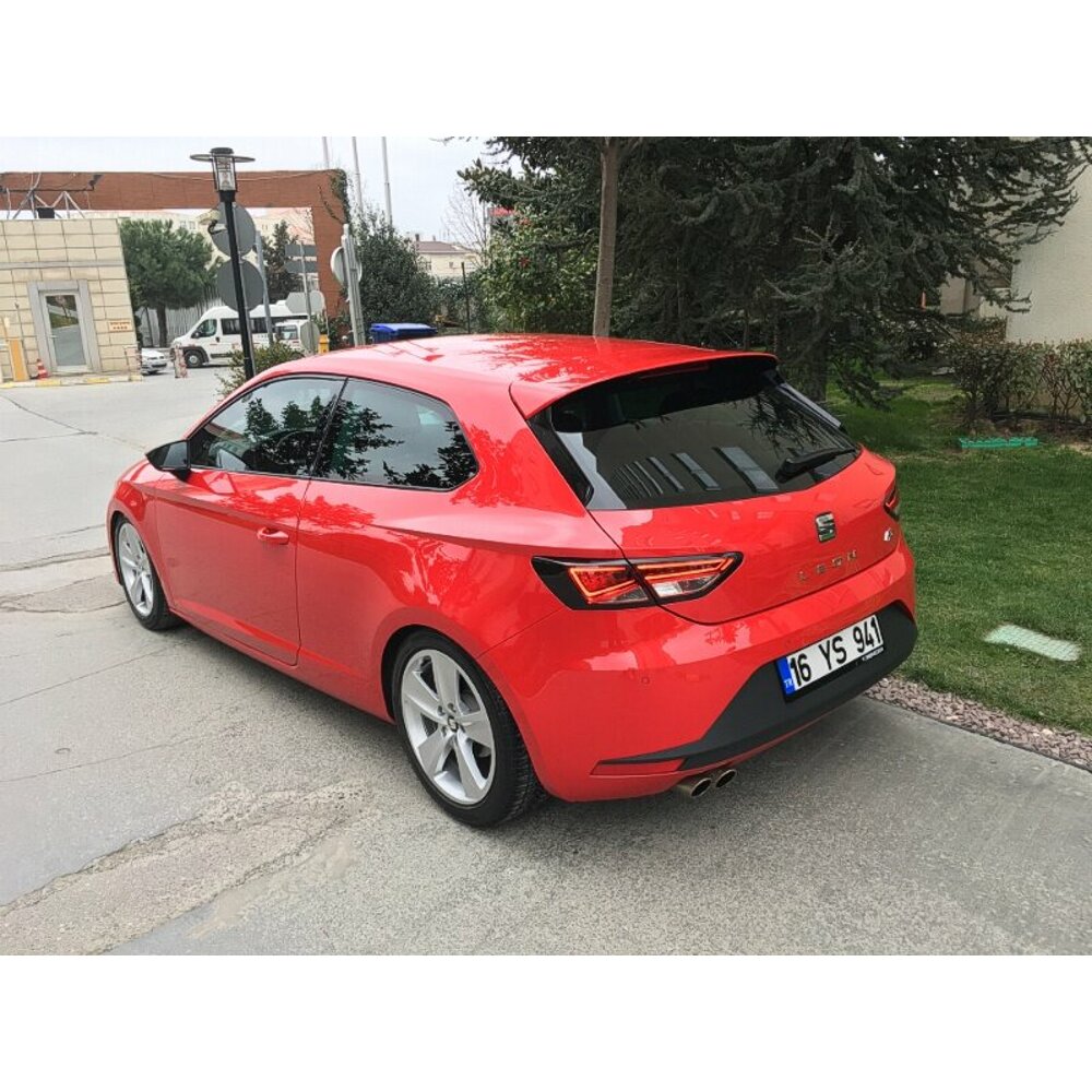 Untuk Seat Leon Spoiler Tail Wing Trunk Piano Black Color 2 Pieces Spoiler Tambahan Abs Plastic Accessory For Seat Leon Cupra
