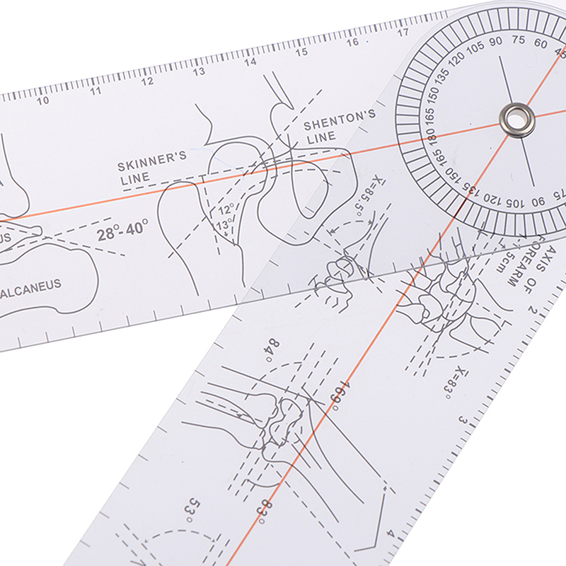 Multi-Ruler Goniometer Angle Medical Ruler Joint Orthopedics Tool Instruments