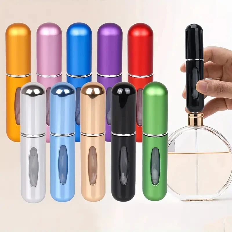 5ml Bottom Charge Perfume Refillable Bottle Liquid Container For Cosmetics Spray Bottling Dispenser Press Head Portable Travel