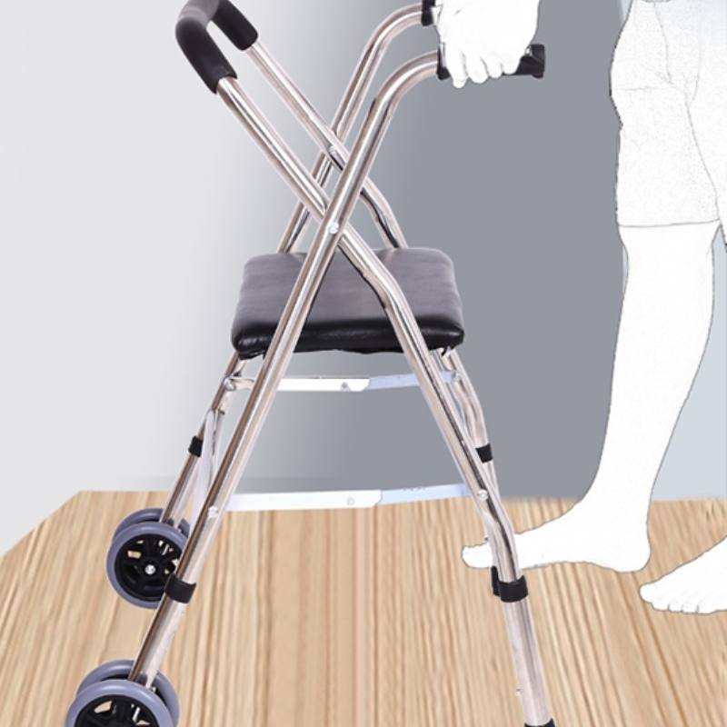 Silla cómoda con asa única para sentarse, Banco de ducha con ruedas, ayuda para caminar, Duschstuhl Mit Rückenlehne