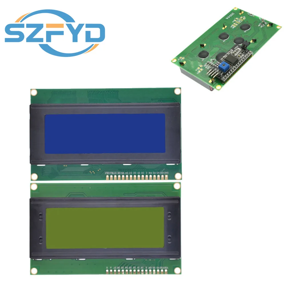 Módulo LCD LCD2004 2004, pantalla azul/verde/blanca, pantalla LCD de caracteres 20X4, módulo adaptador de interfaz serie IIC I2C para Arduino