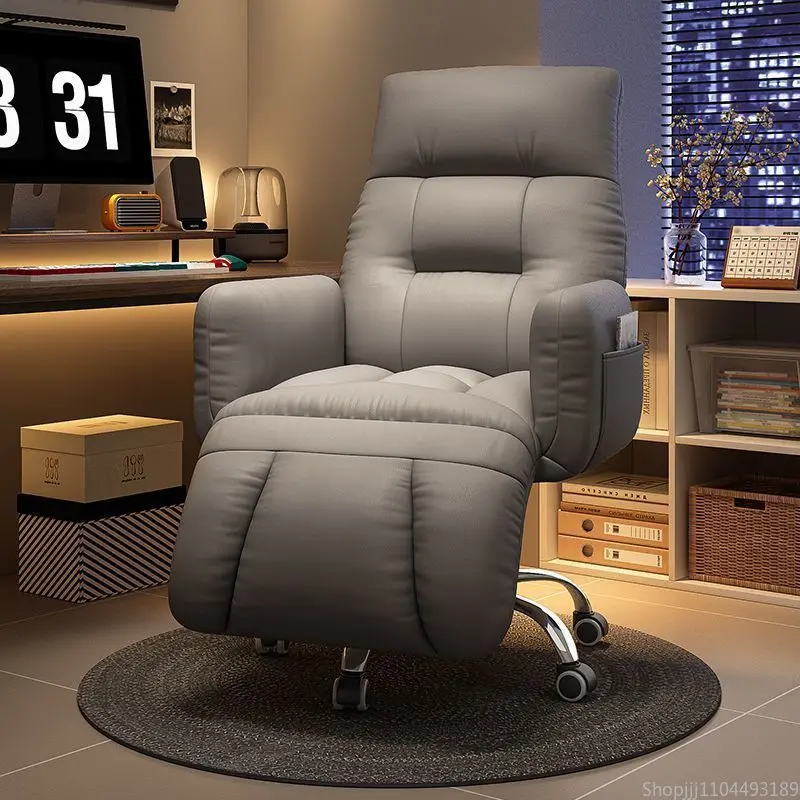 Comfy Gaming Recliner Chair -   Backrest Office Seat for Home & Dorm, Lazy Sofa-Style PC Chair with Lumbar Support