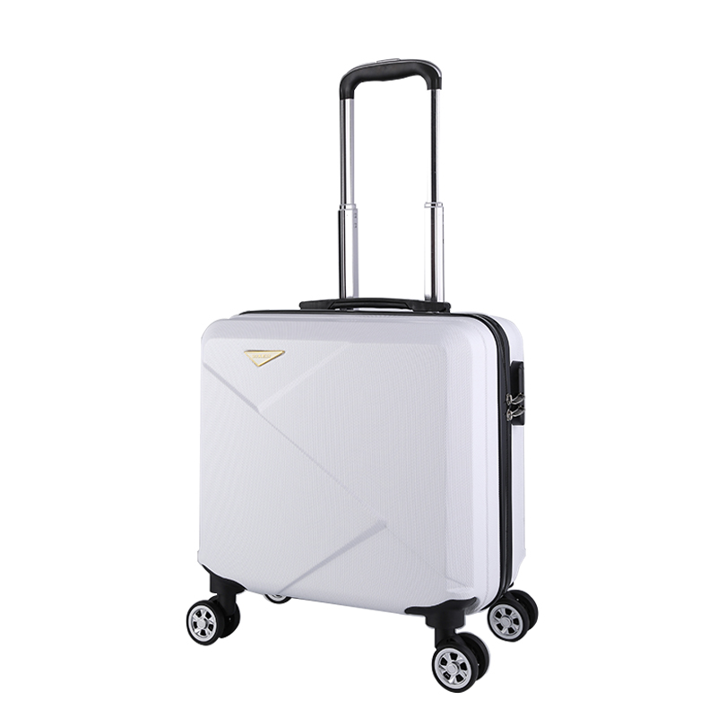 新しい 2024 小型 18 インチ荷物機内持ち込みスーツケース旅行用コンビネーションロック付きファッショナブルな ABS 素材ユニセックスホイールデザイン